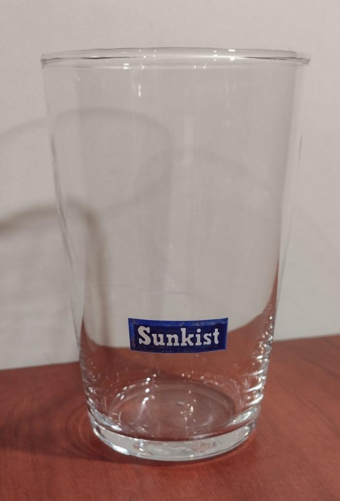 Vintage Sunkist Limonade Glaasje 15cl Jaren ‘70. (B), Verzamelen, Merken en Reclamevoorwerpen, Gebruikt, Gebruiksvoorwerp, Ophalen of Verzenden