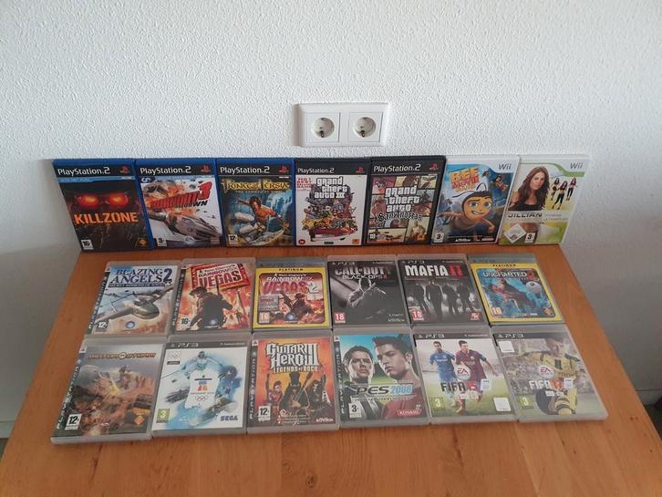 20 x games: 12 x PS3, 5 x PS2, 1 x PS1, 2 x Wii in een koop, Spelcomputers en Games, Games | Sony PlayStation 3, Gebruikt, 3 spelers of meer