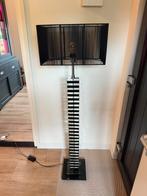 Sfeervolle glazen designer staande lamp, Huis en Inrichting, Lampen | Vloerlampen, Ophalen, Zo goed als nieuw, Minder dan 100 cm