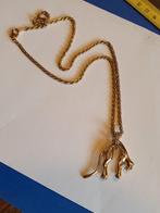 mooie ketting  met panter kettinghanger, Ophalen, Zo goed als nieuw, Goud, Overige materialen
