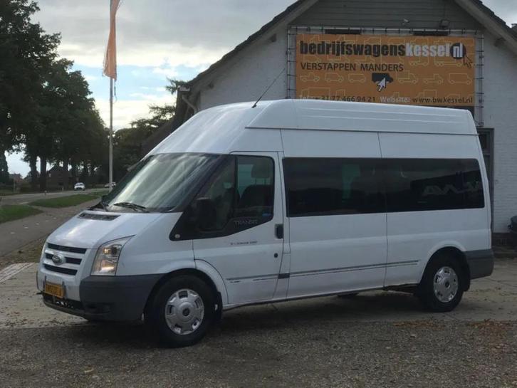 Ford Transit 2.2 TDCi 85 kW L3H3 9 persoons AC (bj 2009), Auto's, Bestelauto's, Bedrijf, Te koop, ABS, Airconditioning, Mistlampen