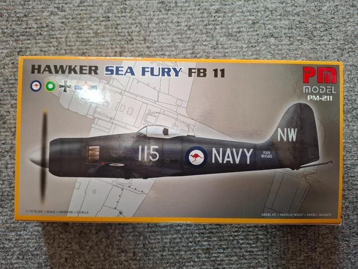 1/72 PM Model Sea Fury special, Hobby en Vrije tijd, Modelbouw | Vliegtuigen en Helikopters, Zo goed als nieuw, Vliegtuig, 1:72 tot 1:144