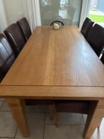 Eiken eetkamer tafel 90x200, Ophalen, Zo goed als nieuw