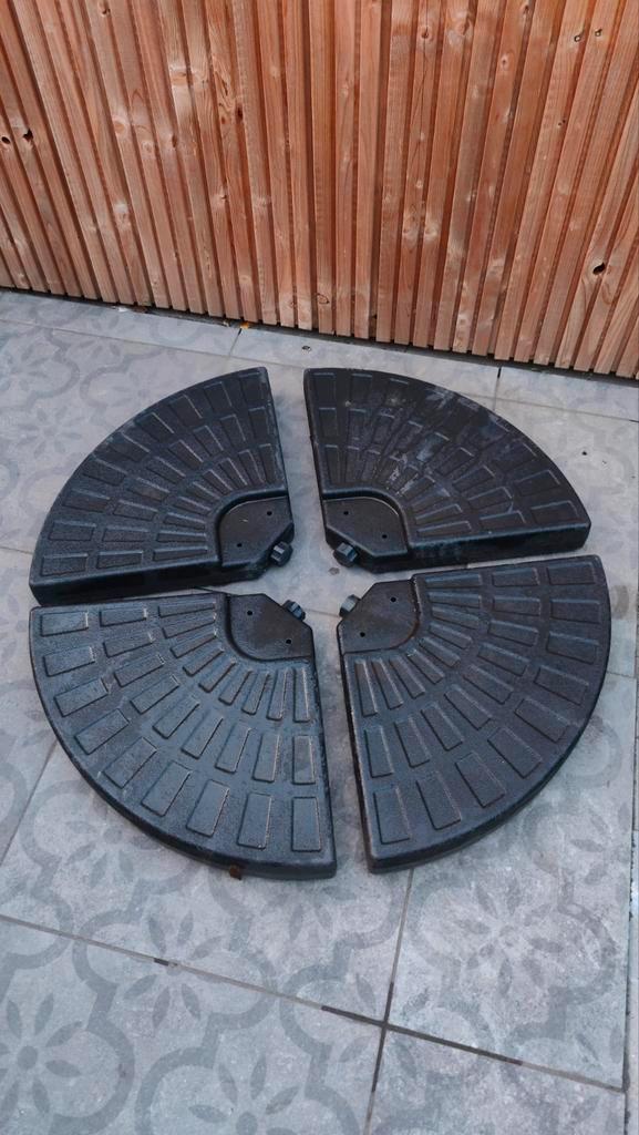 4Gardenz Parasolvoet - 4-delig, Tuin en Terras, Parasols, Gebruikt, Parasolvoet, Ophalen