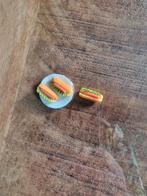 poppenhuis miniaturen  3 worsten broodjes hotdogs, Ophalen of Verzenden, Nieuw, Poppenhuis