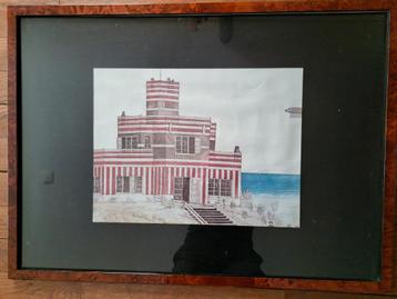 etching in colour. Leentje Linders. Een dagje aan zee 1979 beschikbaar voor biedingen