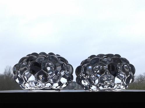 Sfeerlicht (2x) Raspberry Orrefors Anne Nilsson, Antiek en Kunst, Antiek | Glas en Kristal, Ophalen of Verzenden