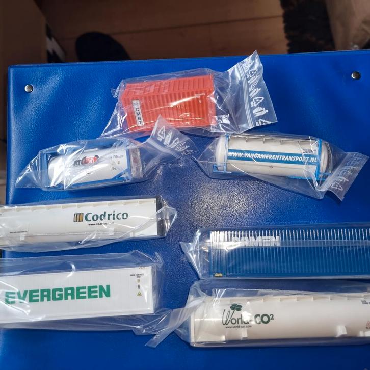 CONHTAINERS -H0- DIVERSEN Tv IV-V, Hobby en Vrije tijd, Modeltreinen | H0, Nieuw, Wagon, Gelijkstroom of Wisselstroom, Overige merken