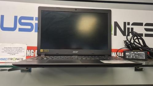 UsedTronics | Acer Aspire 3 A315-51-30SG, Computers en Software, Windows Laptops, Gebruikt, 15 inch, SSD, 2 tot 3 Ghz, 4 GB, Qwerty