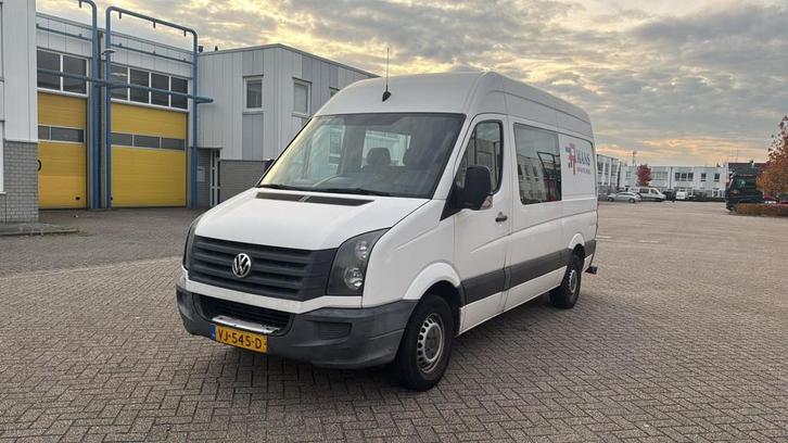 Volkswagen Crafter 32 2.0 TDI L2H3 BM Dubbele Cabine Airco L, Auto's, Bestelauto's, Particulier, Te koop, ABS, Airconditioning