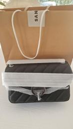 Exclusieve Sandro tas Yza zwart cross body NIEUW, Sieraden, Tassen en Uiterlijk, Ophalen of Verzenden, Nieuw, Zwart, Schoudertasje