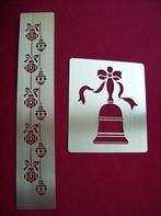 Kerst sjabloon embossing mal kerstsjabloon embossingmal 2x, Ophalen of Verzenden, Zo goed als nieuw, Kerst, Pons of Mal
