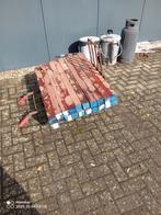 Hardhouten palen, Doe-het-zelf en Verbouw, Hout en Planken, Ophalen, Zo goed als nieuw, 50 mm of meer, Balk