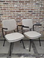 2 fauteuils nieuw gestoffeerd, Huis en Inrichting, Fauteuils, Ophalen, Minder dan 50 cm, Vintage design, Minder dan 75 cm