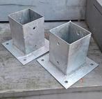 Paalhouders gegalvaniseerd, Tuin en Terras, Bloembakken en Plantenbakken, Gebruikt, Minder dan 30 cm, Rond, Ophalen of Verzenden