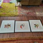 set van 3 originele zeefdrukken Willem van den Broek, Antiek en Kunst, Ophalen