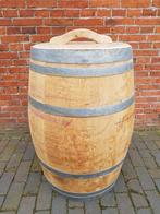 Houten regenton, wijnvat, plantenbak, Ophalen of Verzenden, Zo goed als nieuw