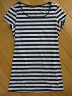 HEMA t- shirt lang blauw wit streep maat L - nieuw -, Blauw, Maat 42/44 (L), Nieuw, Ophalen of Verzenden