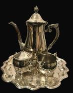 Leonard Silverplate - Verzilverde koffieservies met dienblad, Antiek en Kunst, Antiek | Goud en Zilver, Ophalen of Verzenden, Zilver