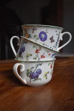 3 JBS mokken – Fruit & Flowers – vintage servies in topstaat, Verzenden, Nieuw, Overige stijlen, Kop(pen) en/of Schotel(s)