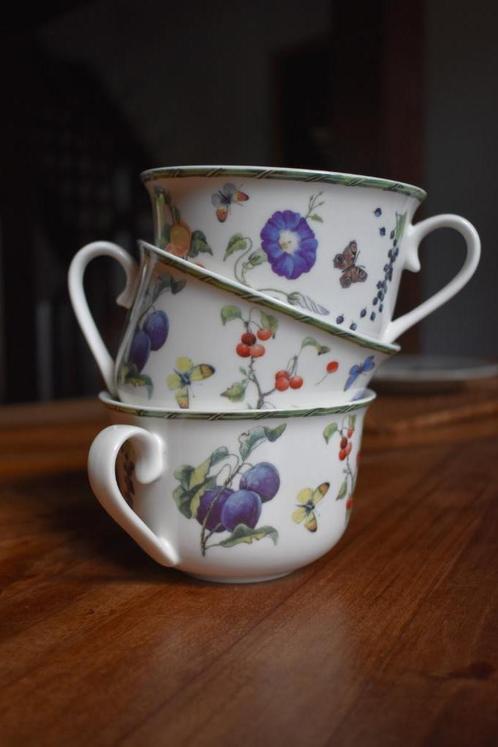 3 JBS mokken – Fruit & Flowers – vintage servies in topstaat, Huis en Inrichting, Keuken | Servies, Nieuw, Kop(pen) en/of Schotel(s)