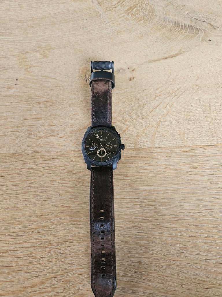 Fossil horloge met krasje - batterij vervangen, Ophalen of Verzenden