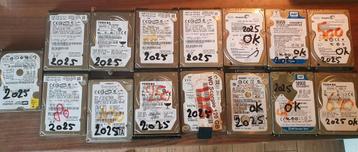 15x sata harddisks 2.5" voor laptops 60-640 gb allemaal 100% beschikbaar voor biedingen