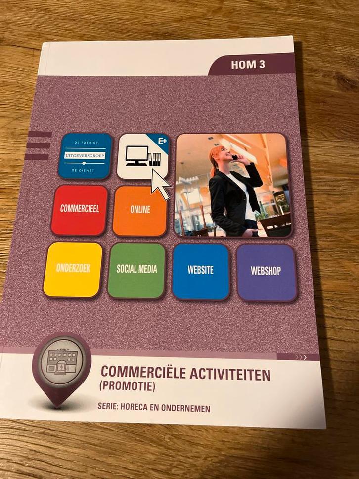 HOM 3 Commerciële Activiteiten (Promotie) - Horeca, Boeken, Studieboeken en Cursussen, Gelezen, MBO, Gamma, Ophalen of Verzenden