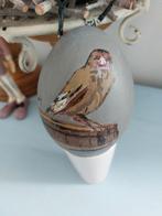 Handbeschilderd stenen ei - Puttertje, Ophalen of Verzenden