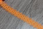 Haspel kant sierband schulprandje - 15mm - Oranje #1760, Ophalen of Verzenden, Nieuw, Lint, Band of Elastiek