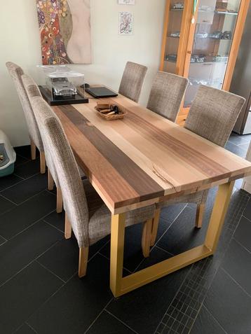 UNIEKE Tafel 227x90x76cm soorten hardhout industrieel beschikbaar voor biedingen