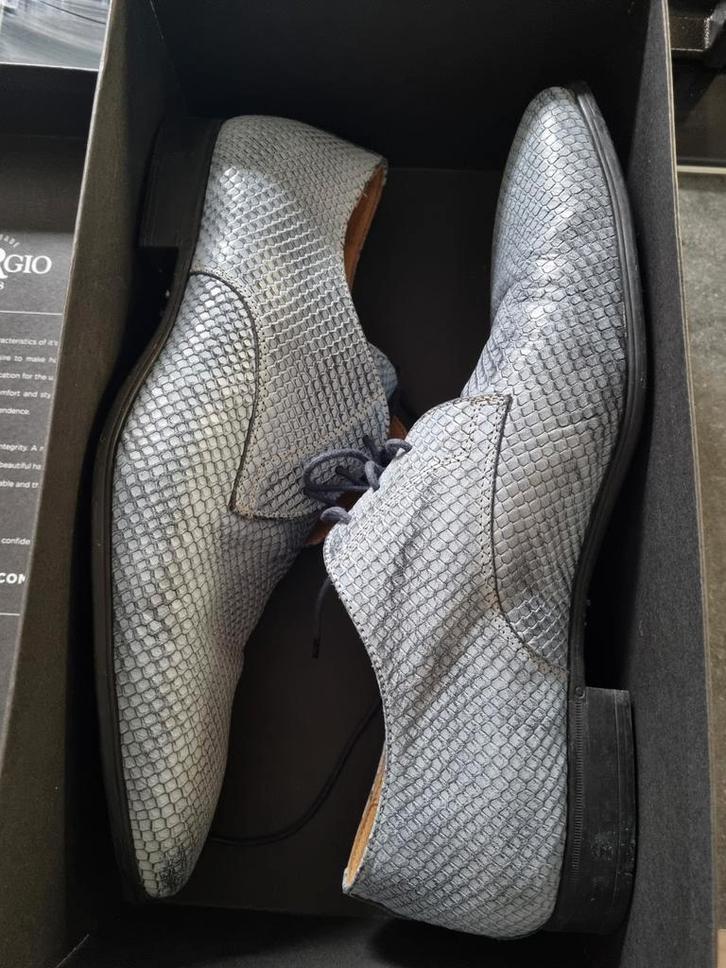 Elegante Giorgio Heren Schoenen - Trouwschoenen Maat 45, Kleding | Heren, Schoenen, Zo goed als nieuw, Veterschoenen, Blauw, Ophalen of Verzenden