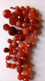 Oud  Snoer Carneolen, Verzenden, Overige materialen, Ketting, Met edelsteen