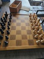 Mooi groot vintage houten schaakspel van het merk staunton/h, Hobby en Vrije tijd, Gezelschapsspellen | Bordspellen, Een of twee spelers