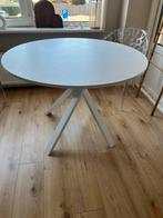 Ikea eettafel Mariedamm nieuwstaat rond 1.05 wit, Ophalen, 100 tot 150 cm, Rond, Zo goed als nieuw