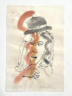 Anton Vrede Gemengde techniek inkt tekening 1985, Ophalen of Verzenden