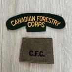 Canadian Forestry Corps emblemen WO2, Verzamelen, Ophalen of Verzenden