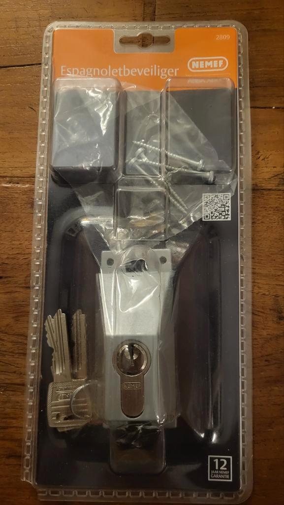 Nemef Espagnoletbeveiliging / Espagnoletslot 2809, Doe-het-zelf en Verbouw, Hang- en Sluitwerk, Ophalen of Verzenden