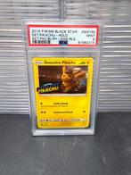 2019 Black Star Promo Detective Stamp Pikachu #SM190 PSA 9, Ophalen of Verzenden, Losse kaart, Zo goed als nieuw