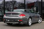 BMW 6-serie Cabrio 630i - LEER - MEMORY - STOELVERWARMING, Auto's, Automaat, Achterwielaandrijving, Gebruikt, Zwart