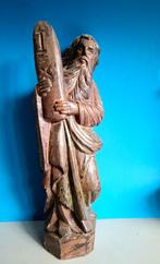 Antiek houten beeld Mozes met de 10 geboden, Ophalen of Verzenden