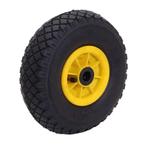 Bolderkarwiel / luchtbandwiel 3.00-4 BUDGET met gele velg, NB, Nieuw, Ophalen of Verzenden, NB