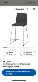 Prijsverlaging ! 2 barkrukken Lillånäs , NIEUW IN DE DOOS., Met voetsteun, 60 tot 90 cm, Nieuw, Ophalen of Verzenden