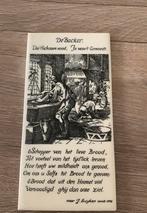 Vintage tegel De Backer De bakker naar J. Luyken, Ophalen of Verzenden
