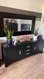 Goossens Dressoir ‘Reality’ +  Spiegel – zware kwaliteit, Huis en Inrichting, Kasten | Dressoirs, Ophalen, Zo goed als nieuw, 200 cm of meer