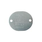 WWII US Navy Dog Tag Hill, Verzamelen, Ophalen of Verzenden, Marine, Amerika, Embleem of Badge