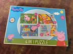 Peppa Pig puzzel (4 in 1) 12, 16, 20 en 24 st, Ophalen, 10 tot 50 stukjes, Zo goed als nieuw, 2 tot 4 jaar