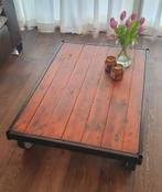 Grote, mooie, industriële salontafel te koop!, 50 tot 100 cm, Minder dan 50 cm, 100 tot 150 cm, Industrieel