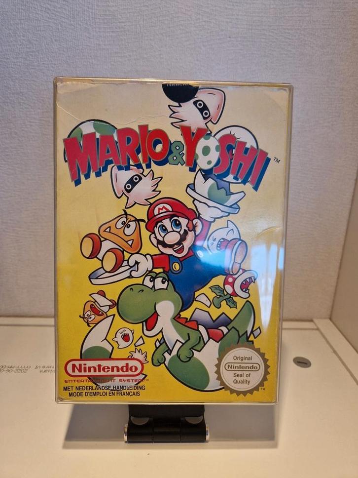 Mario & Yoshi Nintendo Nes compleet, Spelcomputers en Games, Games | Nintendo NES, Zo goed als nieuw, Ophalen of Verzenden