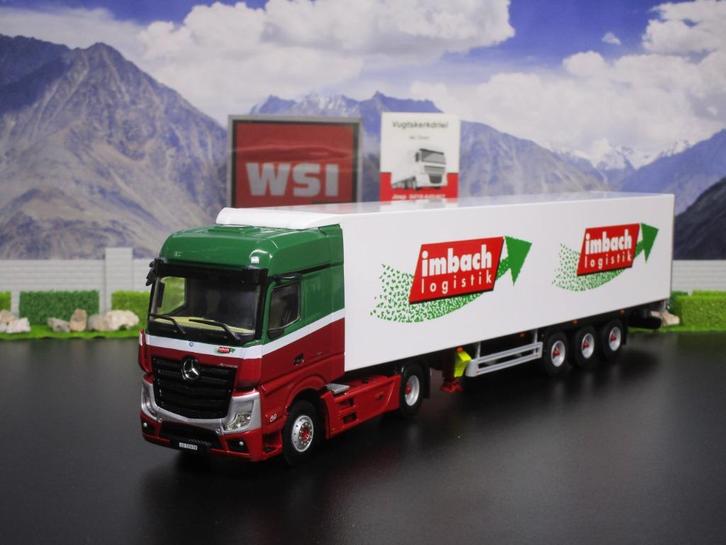 Wsi 01-3751 Mercedes-Benz Actros MP5 Big Space , Imbach, Hobby en Vrije tijd, Modelauto's | 1:50, Nieuw, Bus of Vrachtwagen, Wsi
